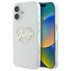 Чехол Guess IML Heart для iPhone 16 Plus Transparent (GUHCP16MHCHGSPT)