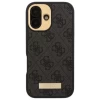 Чехол Guess 4G Logo Plate для iPhone 16 Plus Black with MagSafe (GUHMP16MU4GPRK)