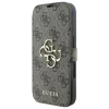 Чехол-книжка Guess 4G Big Metal Logo для iPhone 16 Brown (GUBKP16S4GMGBR)