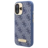 Чехол Guess 4G Logo Plate для iPhone 16 Blue with MagSafe (GUHMP16SU4GPRB)