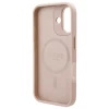 Чехол Guess 4G Logo Plate для iPhone 16 Pink with MagSafe (GUHMP16SU4GPRP)