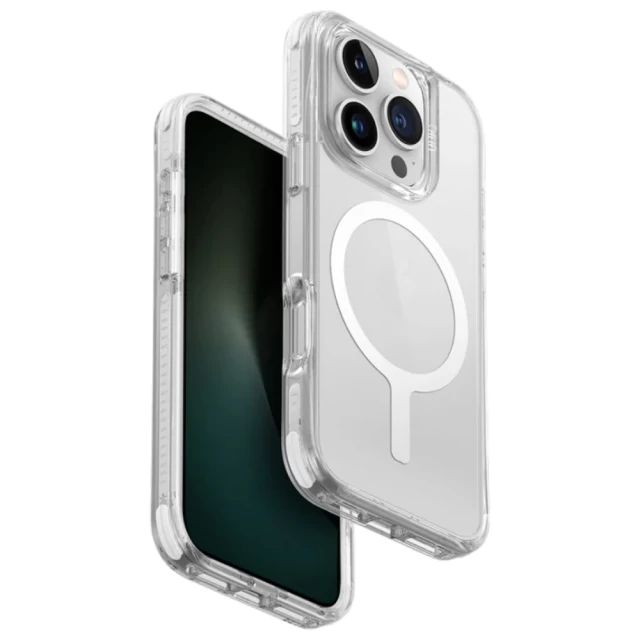 Чехол UNIQ Combat Luminous для iPhone 16 Pro Lume White with MagSafe (UNIQ-IP6.3P(2024)-COMMLWHT)