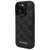 Чохол Karl Lagerfeld Leather Monogram Metal Logo для iPhone 16 Pro Black with MagSafe (KLHMP16LPKHPORPK)