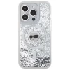 Чохол Karl Lagerfeld Liquid Glitter Karl Head для iPhone 16 Pro Max Transparent with MagSafe (KLHMP16XLGKISGH)