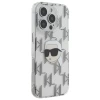 Чохол Karl Lagerfeld IML Karl Head & Monogram для iPhone 16 Pro Max Transparent (KLHCP16XHKLPKHT)