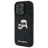 Чохол Karl Lagerfeld Monogram Karl & Choupette Head Pin для iPhone 16 Pro Max Black (KLHCP16XPGKLKCPK)