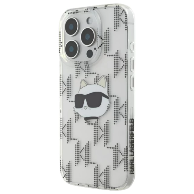 Чохол Karl Lagerfeld IML Choupette Head & Monogram для iPhone 16 Pro Transparent (KLHCP16LHKLPCHT)