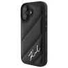 Чохол Karl Lagerfeld Quilted Signature для iPhone 16 Plus Black (KLHCP16MPQDSMGK)