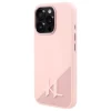 Чохол Karl Lagerfeld Silicone Shadow Metal Initial для iPhone 16 Pro Pink with MagSafe (KLHMP16LSCMKMPCP)