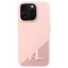 Чохол Karl Lagerfeld Silicone Shadow Metal Initial для iPhone 16 Pro Pink with MagSafe (KLHMP16LSCMKMPCP)