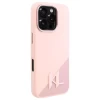 Чохол Karl Lagerfeld Silicone Shadow Metal Initial для iPhone 16 Pro Pink with MagSafe (KLHMP16LSCMKMPCP)