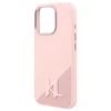 Чохол Karl Lagerfeld Silicone Shadow Metal Initial для iPhone 16 Pro Pink with MagSafe (KLHMP16LSCMKMPCP)