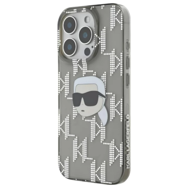 Чохол Karl Lagerfeld IML Karl Head & Monogram для iPhone 16 Pro Black (KLHCP16LHKLPKHK)