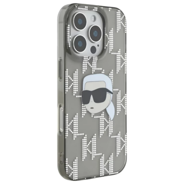 Чохол Karl Lagerfeld IML Karl Head & Monogram для iPhone 16 Pro Black (KLHCP16LHKLPKHK)