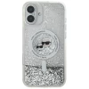 Чохол Karl Lagerfeld Liquid Glitter Karl & Choupette Head для iPhone 16 Transparent with MagSafe (KLHMP16SLGKCSGH)