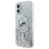 Чохол Karl Lagerfeld Liquid Glitter Karl & Choupette Head для iPhone 16 Transparent with MagSafe (KLHMP16SLGKCSGH)