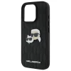 Чехол Karl Lagerfeld Monogram Karl & Choupette Head Pin для iPhone 16 Pro Black (KLHCP16LPGKLKCPK)