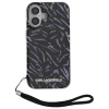 Чохол Karl Lagerfeld IML Zebra Pattern & Cord для iPhone 16 Plus Purple (KLHCP16MHZBPKCCU)