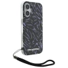 Чохол Karl Lagerfeld IML Zebra Pattern & Cord для iPhone 16 Plus Purple (KLHCP16MHZBPKCCU)