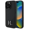 Чехол Karl Lagerfeld Silicone Shadow Metal Initial для iPhone 16 Pro Black with MagSafe (KLHMP16LSCMKMPCK)