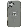 Чехол Karl Lagerfeld IML Metal Karl Head для iPhone 16 Plus Black with MagSafe (KLHMP16MHLSKIK)