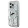 Чехол Karl Lagerfeld Liquid Glitter Karl & Choupette Head для iPhone 16 Pro Max Transparent with MagSafe (KLHMP16XLGKCSGH)