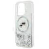 Чехол Karl Lagerfeld Liquid Glitter Karl & Choupette Head для iPhone 16 Pro Max Transparent with MagSafe (KLHMP16XLGKCSGH)