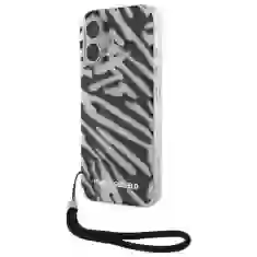 Чохол Karl Lagerfeld IML Zebra Pattern & Cord для iPhone 16 Black (KLHCP16SHZBPKCCK)