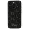 Чехол Karl Lagerfeld Leather Monogram Metal Logo для iPhone 16 Pro Max Black with MagSafe (KLHMP16XPKHPORPK)