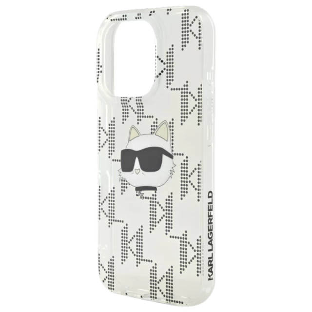 Чохол Karl Lagerfeld IML Choupette Head & Monogram для iPhone 16 Pro Max Transparent (KLHCP16XHKLPCHT)