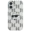 Чехол Karl Lagerfeld IML Choupette Head & Monogram для iPhone 16 Transparent (KLHCP16SHKLPCHT)