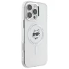 Чохол Karl Lagerfeld IML Metal Choupette Head для iPhone 16 Pro Max White with MagSafe (KLHMP16XHLSCHH)