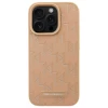 Чохол Karl Lagerfeld Leather Monogram Metal Logo для iPhone 16 Pro Beige with MagSafe (KLHMP16LPKHPORPE)