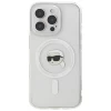 Чохол Karl Lagerfeld IML Metal Karl Head для iPhone 16 Pro Max White with MagSafe (KLHMP16XHLSKIH)