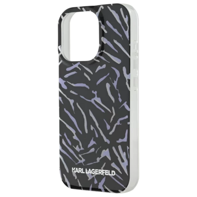 Чохол Karl Lagerfeld IML Zebra Pattern & Cord для iPhone 16 Pro Max Purple (KLHCP16XHZBPKCCU)