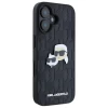 Чохол Karl Lagerfeld Monogram Karl & Choupette Head Pin для iPhone 16 Black (KLHCP16SPGKLKCPK)