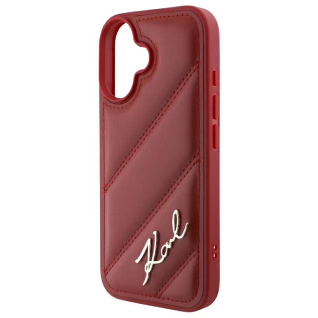 Чохол Karl Lagerfeld Quilted Signature для iPhone 16 Red (KLHCP16SPQDSMGR)