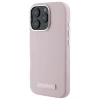 Чехол Karl Lagerfeld FW Metal Plate для iPhone 16 Pro Max Pink with MagSafe (KLHMP16XPGMSRPP)