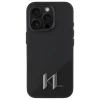 Чохол Karl Lagerfeld Silicone Shadow Metal Initial для iPhone 16 Pro Max Black with MagSafe (KLHMP16XSCMKMPCK)