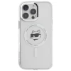 Чехол Karl Lagerfeld IML Metal Choupette Head для iPhone 16 Pro White with MagSafe (KLHMP16LHLSCHH)