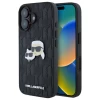 Чехол Karl Lagerfeld Monogram Karl & Choupette Head Pin для iPhone 16 Plus Black (KLHCP16MPGKLKCPK)