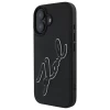 Чохол Karl Lagerfeld 3D Rubber Bicolor Signature для iPhone 16 Black (KLHCP16S3DRKSDLK)