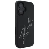 Чохол Karl Lagerfeld 3D Rubber Bicolor Signature для iPhone 16 Black (KLHCP16S3DRKSDLK)