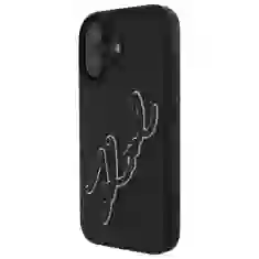 Чохол Karl Lagerfeld 3D Rubber Bicolor Signature для iPhone 16 Black (KLHCP16S3DRKSDLK)