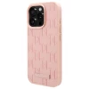 Чохол Karl Lagerfeld Leather Monogram Metal Logo для iPhone 16 Pro Pink with MagSafe (KLHMP16LPKHPORPP)