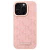 Чохол Karl Lagerfeld Leather Monogram Metal Logo для iPhone 16 Pro Pink with MagSafe (KLHMP16LPKHPORPP)