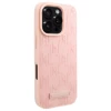 Чохол Karl Lagerfeld Leather Monogram Metal Logo для iPhone 16 Pro Pink with MagSafe (KLHMP16LPKHPORPP)