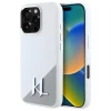 Чехол Karl Lagerfeld Silicone Shadow Metal Initial для iPhone 16 Pro Max White with MagSafe (KLHMP16XSCMKMPCH)