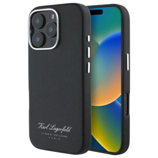 Чехол Karl Lagerfeld FW Hotel RSG для iPhone 16 Pro Black (KLHCP16LPGWCMKHK)