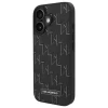 Чохол Karl Lagerfeld Leather Monogram Metal Logo для iPhone 16 Black with MagSafe (KLHMP16SPKHPORPK)